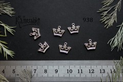 Подвеска "корона" с фианитами №938 Подвеска "корона" с фианитами №938