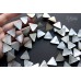Перламутр темный "треугольник", 18 мм, набор 5 бусин