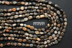 Полевой шпат с эффектом лунного камня, пестрый, галтовка 6-9 мм, набор 9,5 см Полевой шпат с эффектом лунного камня, пестрый, галтовка 6-9 мм, набор 9,5 см