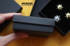 Коробочка подарочная черная 90х90 мм, 1 шт