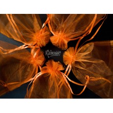 Мешочек подарочный из органзы, 180х130 мм, оранжевый