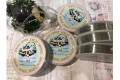 Проволока серебристая 0,4 мм, 1 катушка