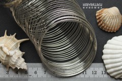 Мемори проволока для браслетов, серебро, 10 витков Мемори проволока для браслетов, серебро, 10 витков