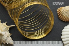 Мемори проволока для браслетов, золото, 10 витков Мемори проволока для браслетов, золото, 10 витков