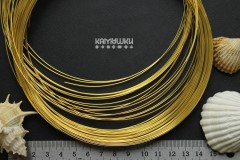 Мемори проволока для колье, золото, 4 витка Мемори проволока для колье, золото, 4 витка