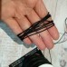 Шнур хлопковый вощеный черный (1 метр)