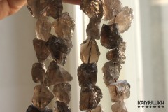 Дымчатый кварц (раухтопаз), крупные необработанные куски, набор 9 см