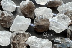 Горный хрусталь и раухтопаз, необработанные кусочки, набор 9 см