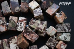 Риолит, объёмный прямоугольник 14х25 мм, набор 3 бусины Риолит, объёмный прямоугольник 14х25 мм, набор 3 бусины