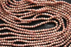 Родохрозит, шар граненый 3,5 мм, набор 9,5 см Родохрозит, шар граненый 3,5 мм, набор 9,5 см