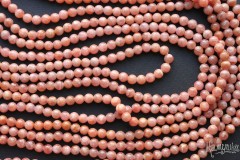 Родохрозит, шар гладкий 5,5 мм, набор 18 бусин Родохрозит, шар гладкий 5,5 мм, набор 18 бусин