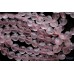Розовый кварц, облагороженный, граненое сердечко 12 мм, набор 8 бусин
