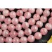 Розовый кварц "мадагаскарский" №2, шар гладкий 10 мм, набор 10 бусин