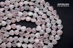 Розовый кварц, сердечко 14 мм, набор 6 бусин Розовый кварц, сердечко 14 мм, набор 6 бусин