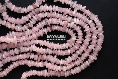Розовый кварц, "чипсы", набор 10 см Розовый кварц, "чипсы", набор 10 см