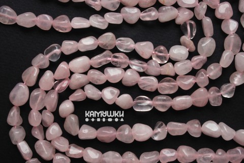 Розовый кварц, галтовка, разные формы, набор 9,5 см