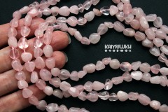 Розовый кварц, галтовка, разные формы, набор 9,5 см Розовый кварц, галтовка, разные формы, набор 9,5 см