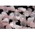 Розовый кварц, необработанные куски со смещенным отверстием, набор 10 см