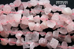 Розовый кварц, необработанные куски со смещенным отверстием, набор 9,5 см Розовый кварц, необработанные куски со смещенным отверстием, набор 9,5 см