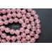 Розовый кварц "мадагаскарский" №2, шар гладкий 12 мм, набор 7 бусин