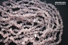 Розовый кварц, крошка прозрачная, без облагораживания, набор 9,5 см