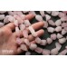 Розовый кварц, однотонный, необработанные куски средние, набор 9 см