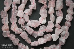 Розовый кварц, куски необработанные средние, набор 9 см Розовый кварц, куски необработанные средние, набор 9 см