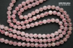 Розовый кварц "мадагаскарский", прозрачный, теплые оттенки, шар гладкий 9 мм, набор 11 бусин Розовый кварц "мадагаскарский", прозрачный, теплые оттенки, шар гладкий 9 мм, набор 11 бусин