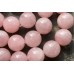 Розовый кварц облагороженный, шар гладкий 18 мм, набор 3 бусины