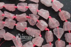 Розовый кварц, необработанные куски средние, набор 8 см