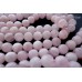 Розовый кварц "мадагаскарский" облагороженный, гладкий шар 8 мм, набор 12 бусин