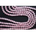 Розовый кварц "мадагаскарский" однотонный, шар гладкий 6 мм, набор 15 бусин