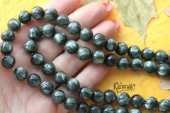 Серафинит, шар гладкий 10 мм, 1 шт