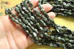 Серафинит, галтовка 8-9 мм, набор 9,5 см