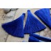 Кисти шелковые 65 мм. Цвет "синий-индиго"