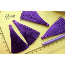 Кисти шелковые 65 мм. Цвет "фиолетовый"