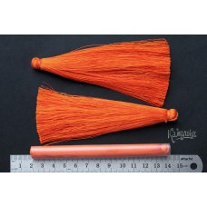 Кисти шелковые 125 мм. Цвет "оранжевый", 1 шт