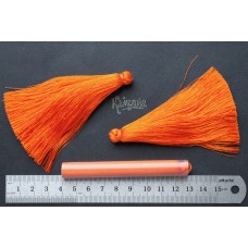 Кисти шелковые 87 мм. Цвет "оранжевый"
