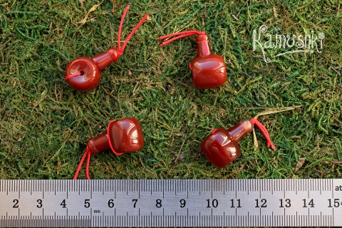 Сердолик, бусина для четок, 1 бусина