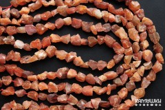 Сердолик, кусочки необработанные, набор 9 см