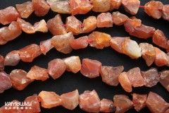 Сердолик, кусочки необработанные, набор 9 см
