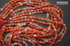 Сердолик, галтовка 7-9 мм, набор 9 см Сердолик, галтовка 7-9 мм, набор 9 см