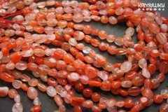 Сердолик, галтовка 7-9 мм, набор 9 см Сердолик, галтовка 7-9 мм, набор 9 см