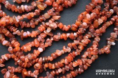 Сердолик оранжевый, крошка, набор 9,5 см