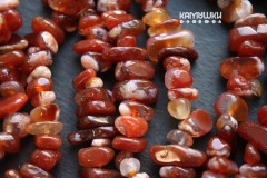 Сердолик насыщенный, крошка, набор 9,5 см