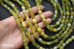 Серпентин (офит, бовенит, лизардит), галтовка прямоугольная 6-12 мм, набор 9 см