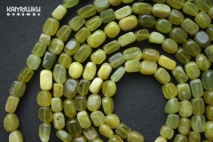 Серпентин (офит, бовенит, лизардит), галтовка прямоугольная 6-12 мм, набор 9 см