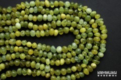 Серпентин (офит, бовенит), галтовка поперечная 8-13 мм, набор 9 см