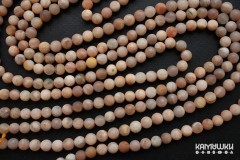 "Солнечный камень", шар матовый 6 мм, набор 16 бусин