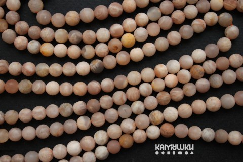 "Солнечный камень", шар матовый 6 мм, набор 16 бусин